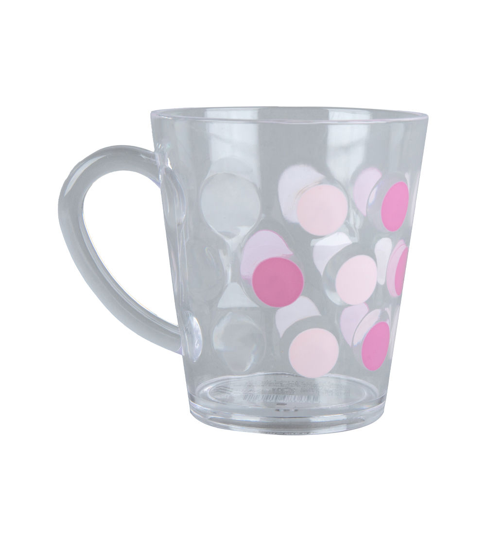 PS MUG - 7.43FL OZ - 220ML - DOTS - PINK -