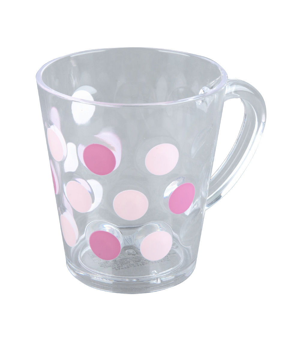 PS MUG - 7.43FL OZ - 220ML - DOTS - PINK -