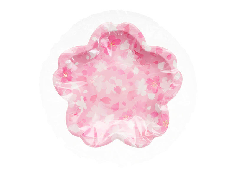 Sakura Flower-Shaped Paper Plate – Pink Cherry Blossom Desig