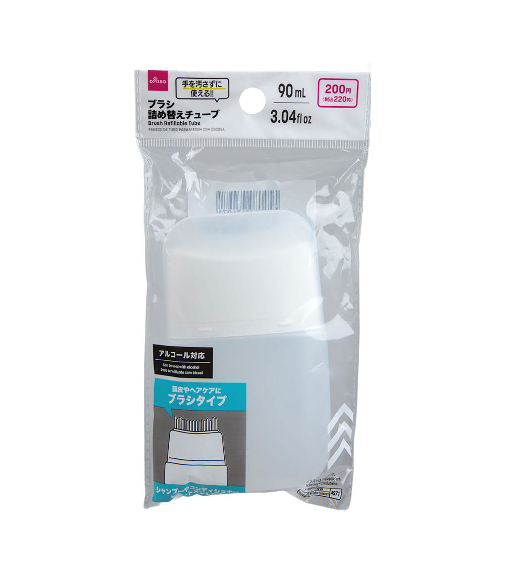 Brush Refillable Tube, White (1 pc) - 90 ml