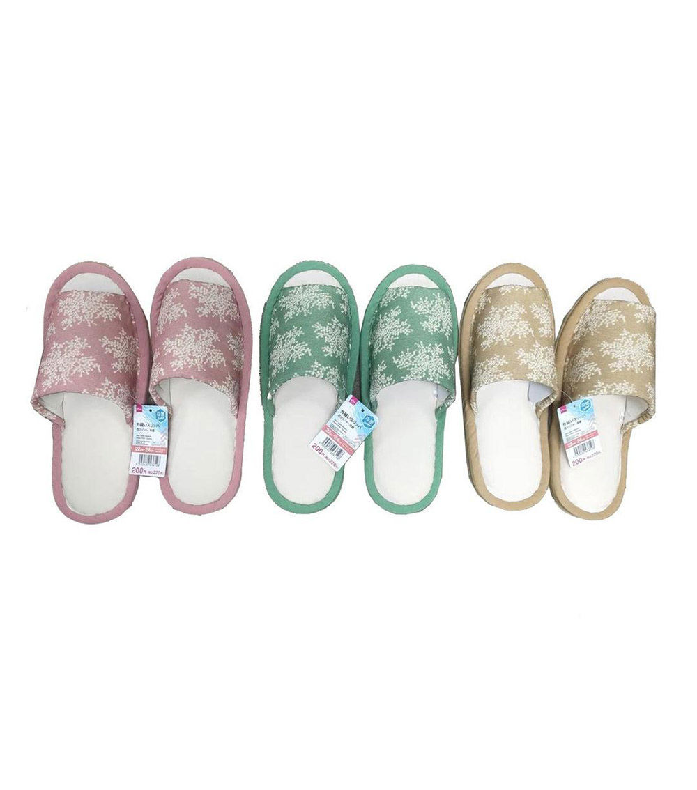 Floral Print Slippers, Assorted (1 pc) - US 4-6/EU 35-38