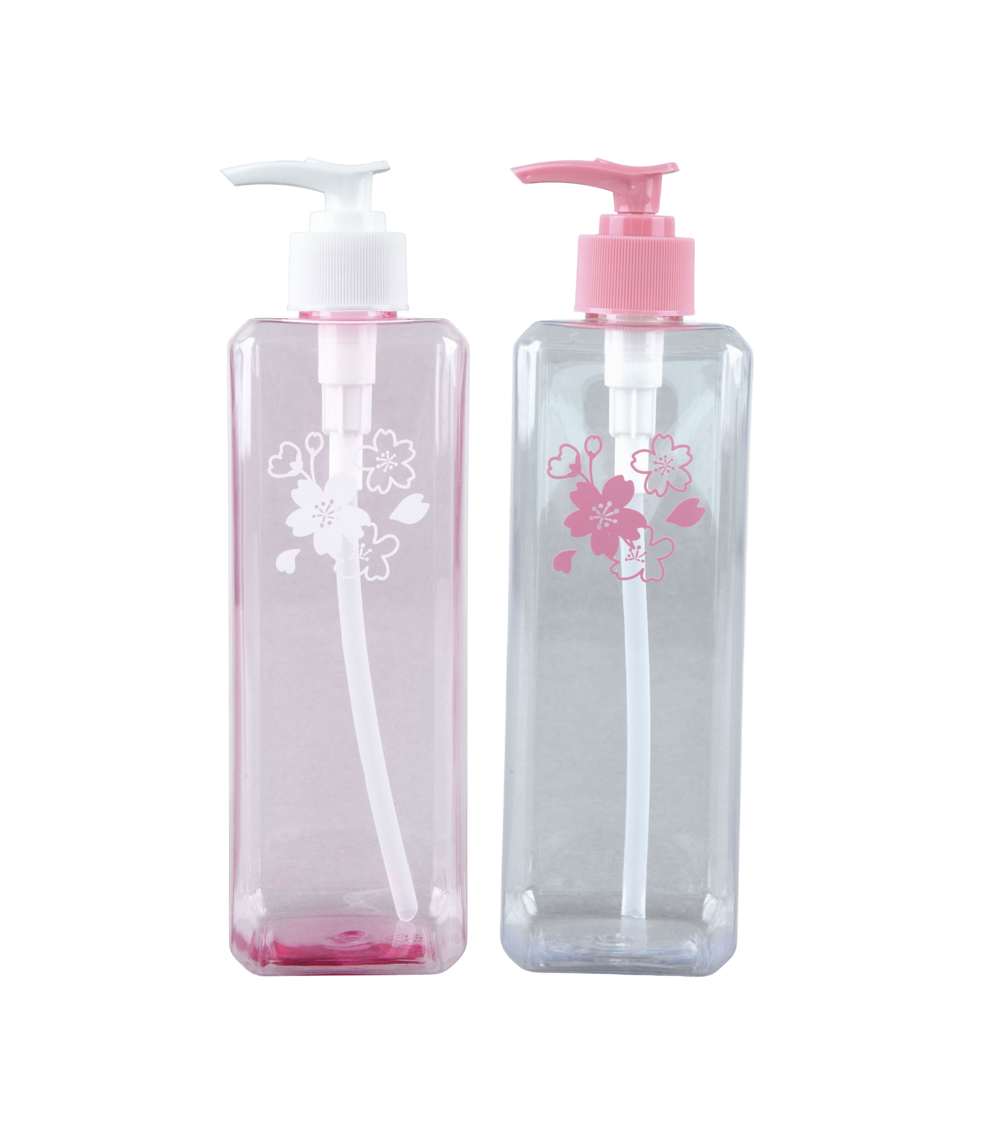Cherry Blossom Slim Square Pump Bottle, Assorted (500ml)