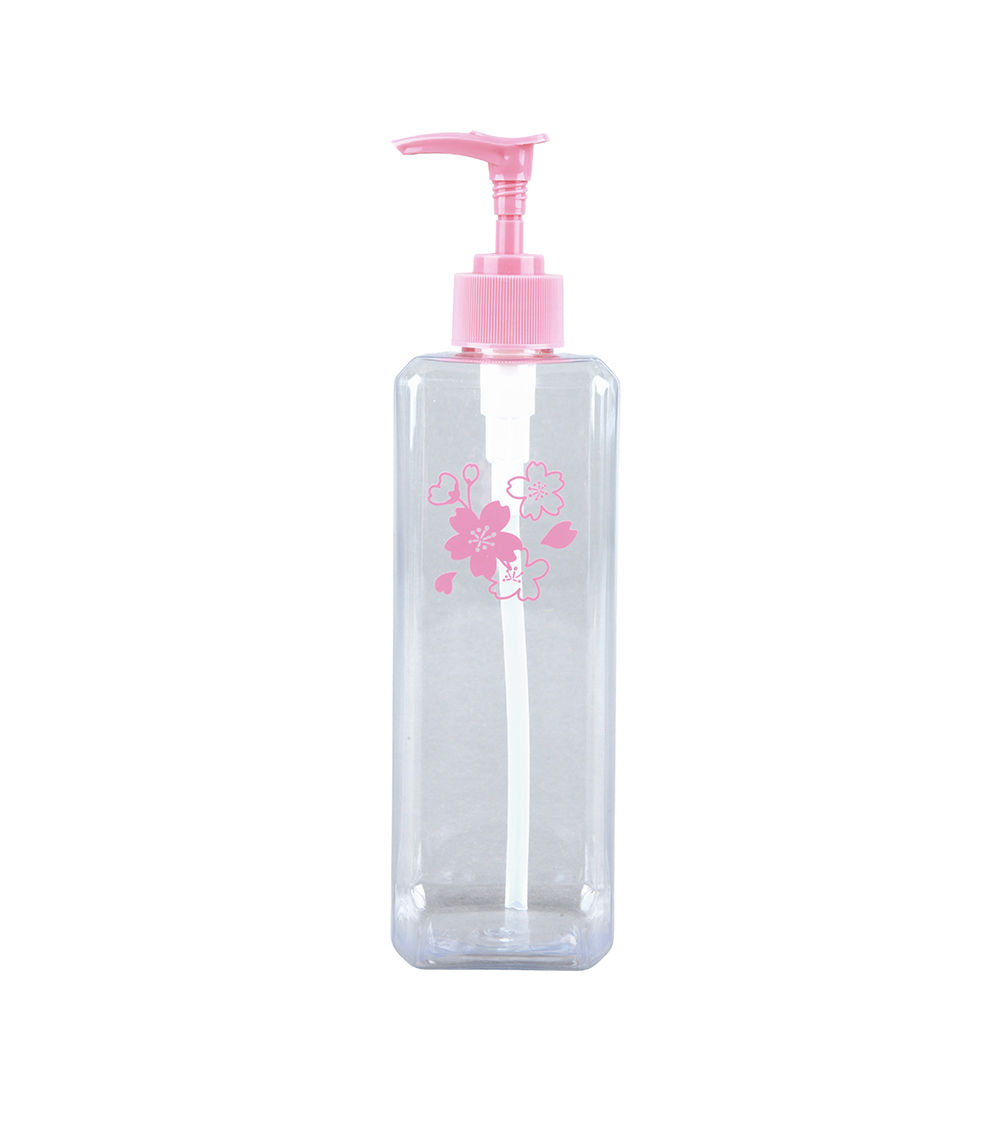 Cherry Blossom Slim Square Pump Bottle, Assorted (500ml)