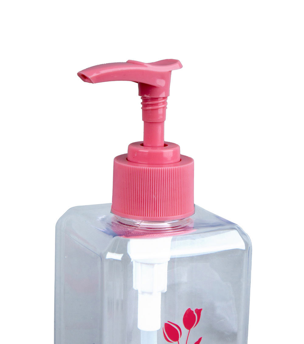 Spring Flower Slim Square 500ml Pump Bottle, Assorted (1 pc)