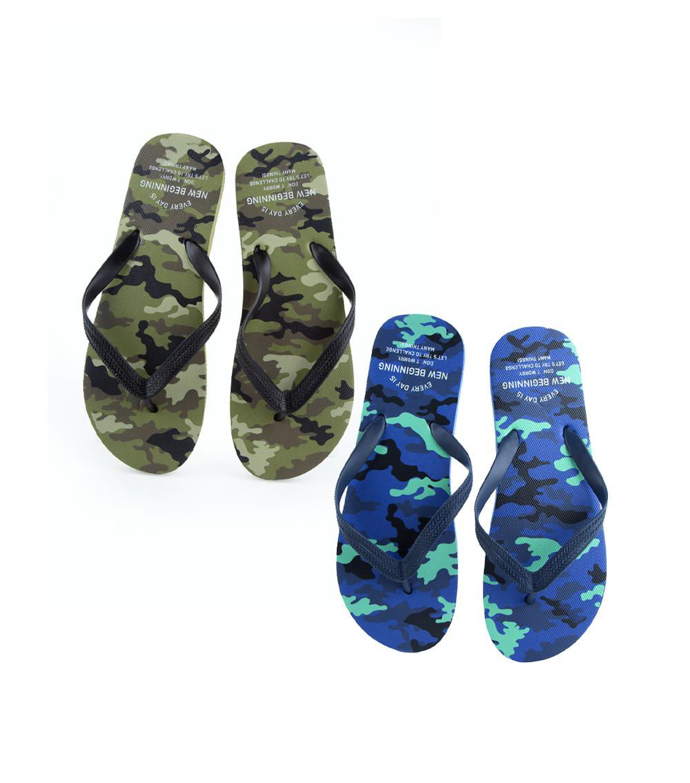 Camouflage Beach Sandals, Assorted (1 pc) - US 8-10/EU 41-44