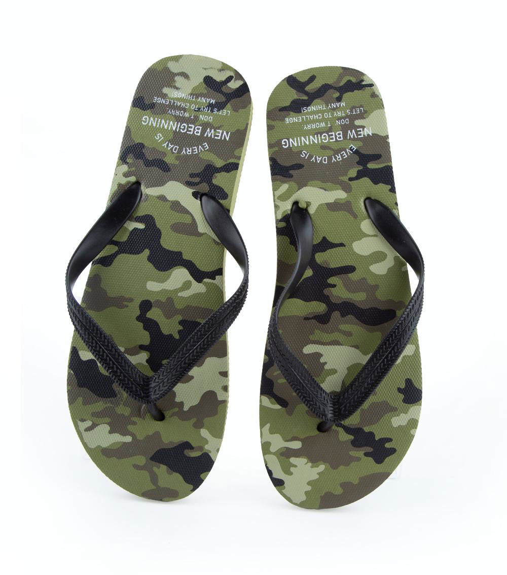 Camouflage Beach Sandals, Assorted (1 pc) - US 8-10/EU 41-44