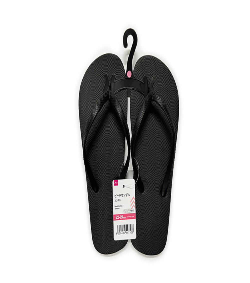 Emboss Beach Sandals, Black (US 4-6 / EU 35-38)