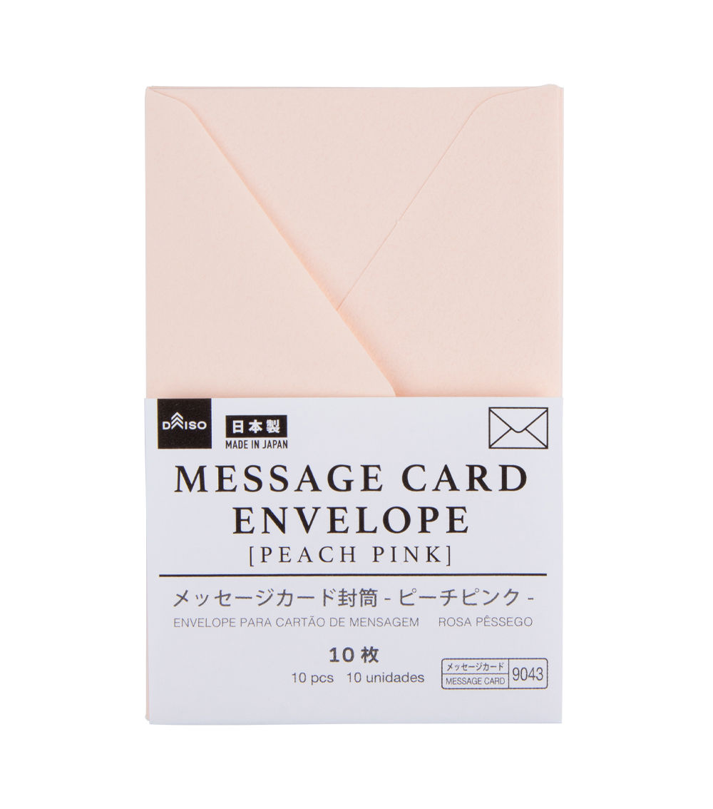 Message Card Envelopes – Peach Pink (10 Pieces)