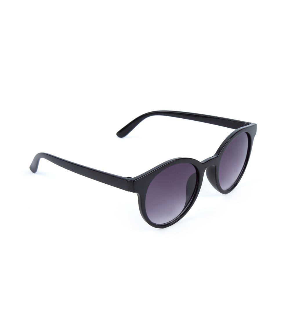 Round Sunglasses, Black