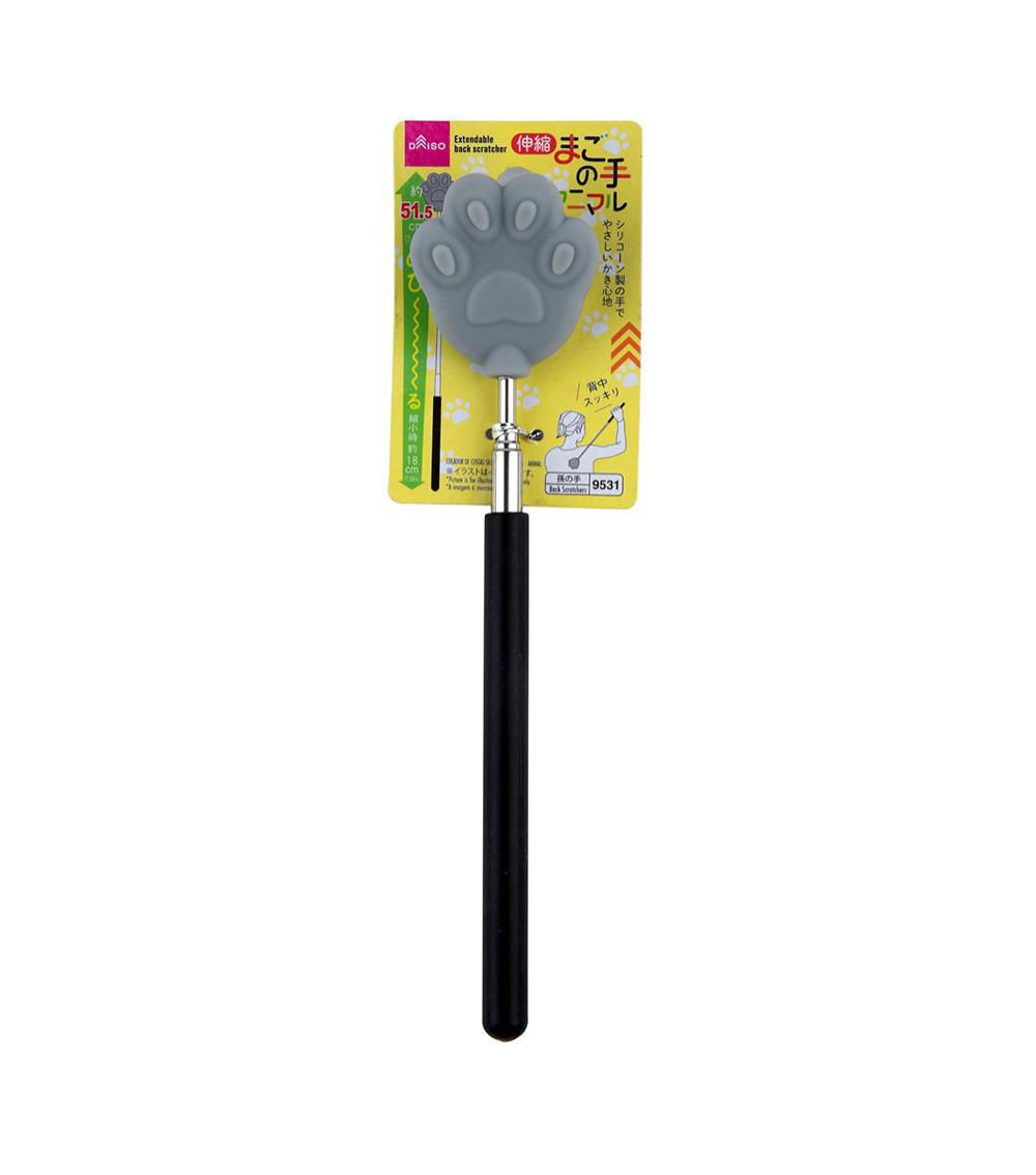 Animal Shape Silicone Extendable Back Scratcher, Black