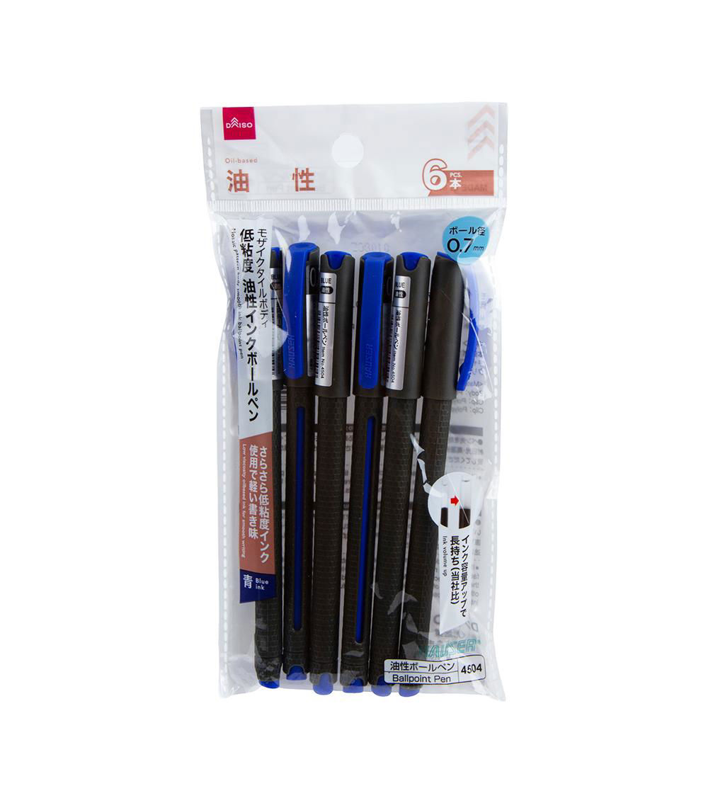 MOSAIC PATTERN BODY SMOOTH INK BALLPOINT PEN (BLUE, 0.7 MM,