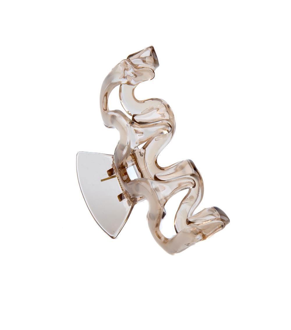 Glossy Wave Claw Clip, Assorted (1 pc)