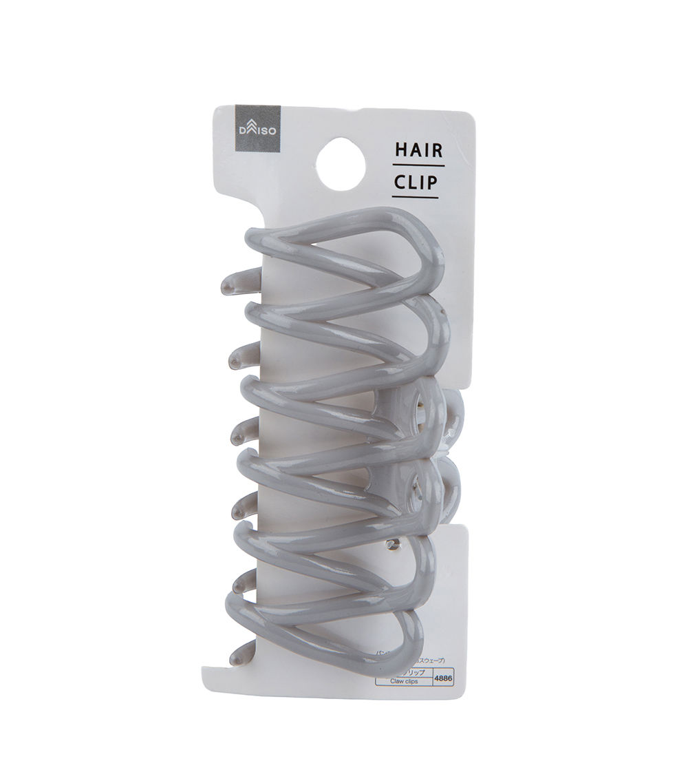 Shiny Cross Wave Claw Clip, Assorted (1 pc)