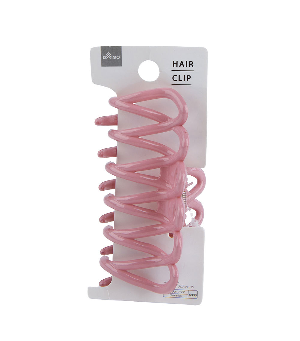 Shiny Cross Wave Claw Clip, Assorted (1 pc)