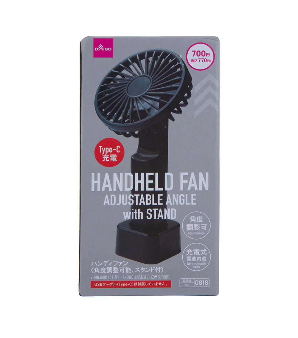 Handheld Fan -Adjustable angle- With Stand-