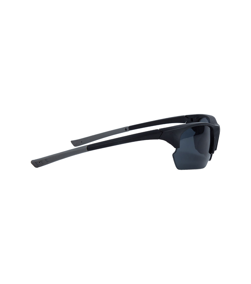 Half Frame Sports Sunglasses, Black