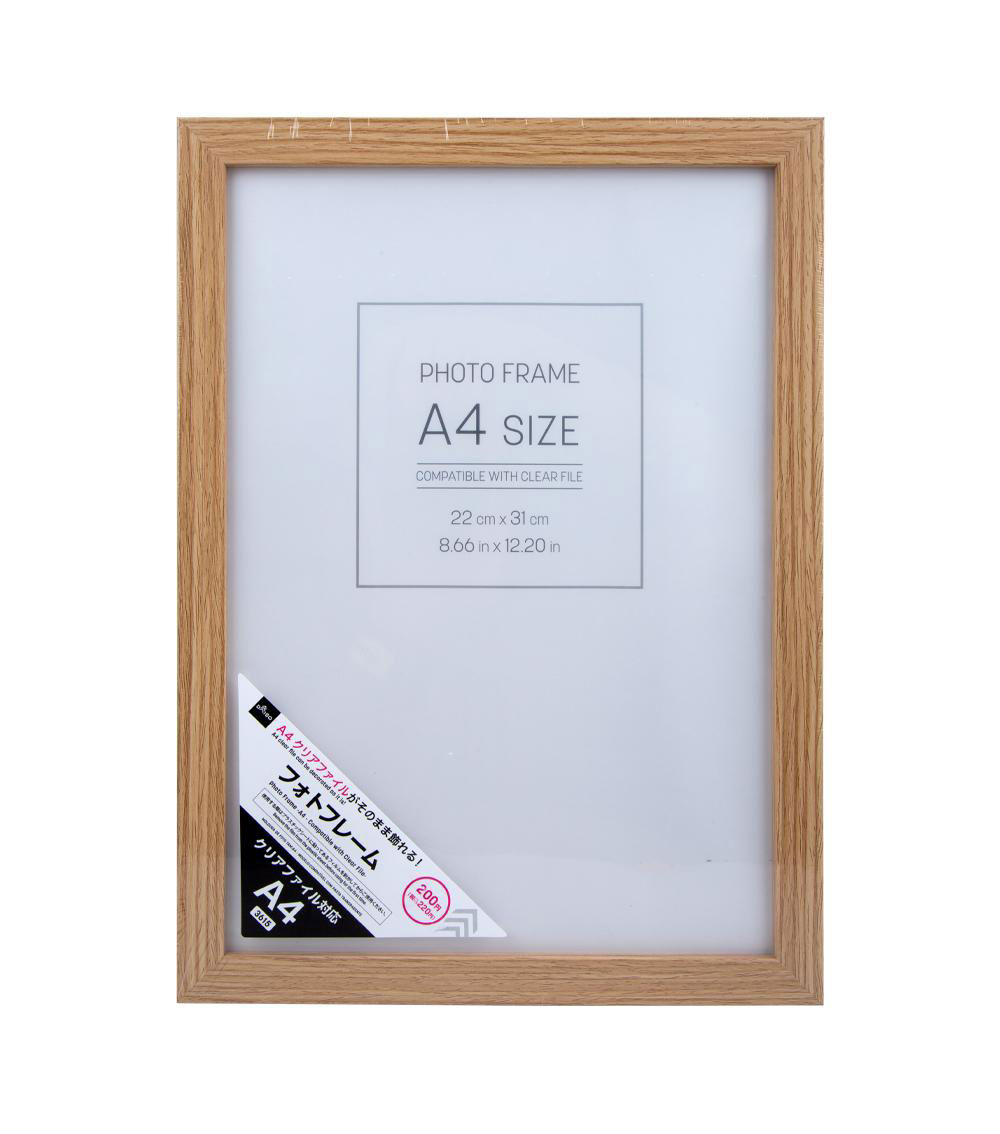 A4 Compatible Photo Frame with Clear File, Assorted (1 pc)