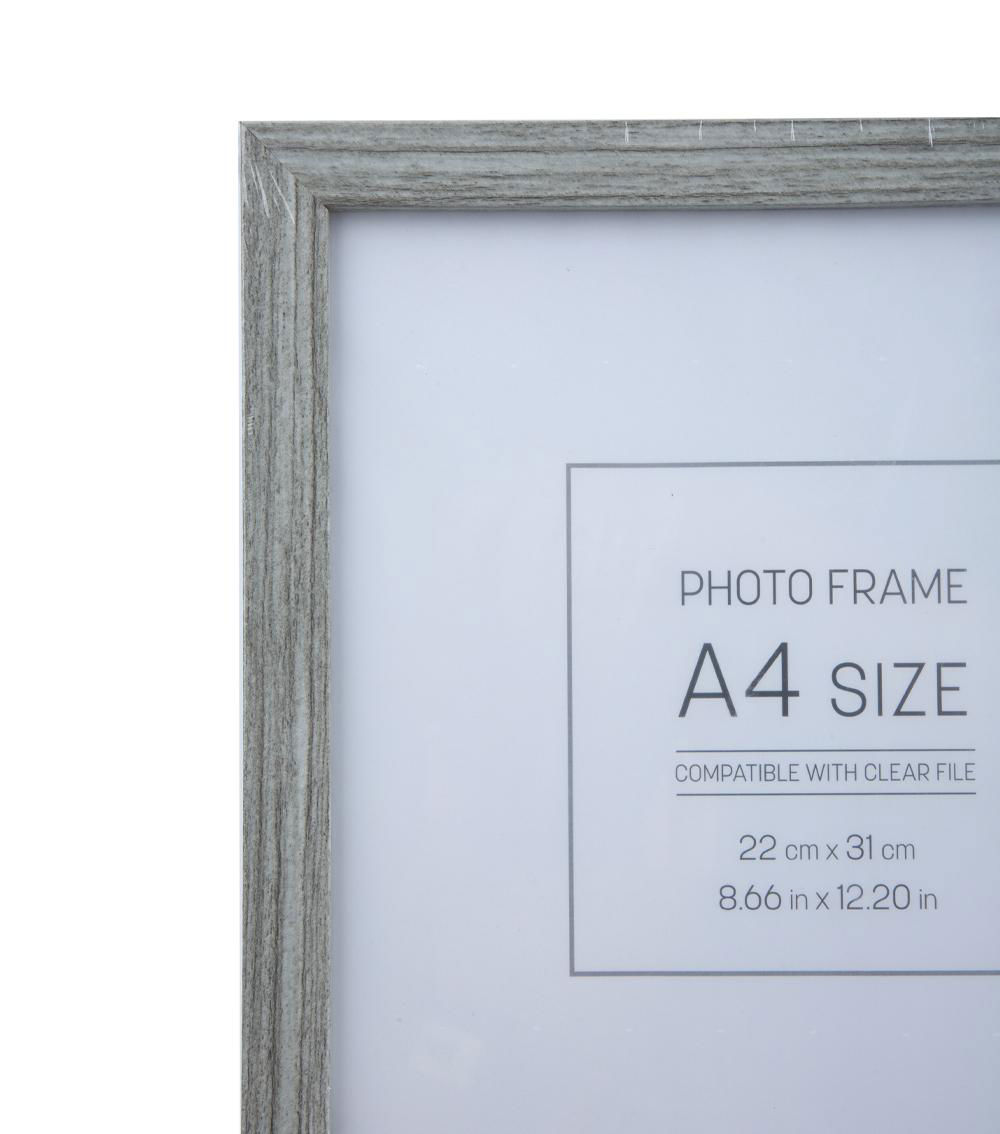 A4 Compatible Photo Frame with Clear File, Assorted (1 pc)