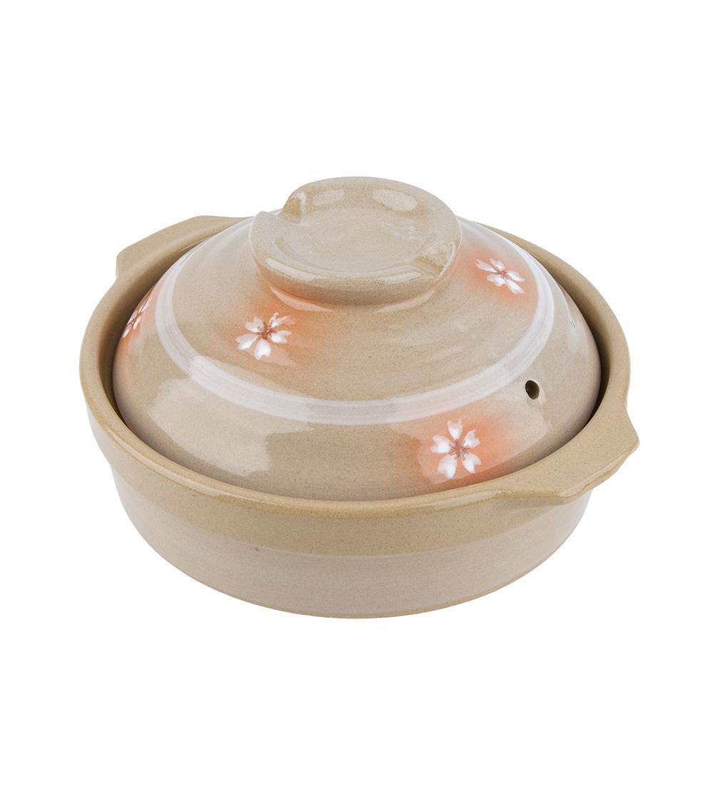 Earthenware Pot -7.48in - 19cm - Japanese Pattern-