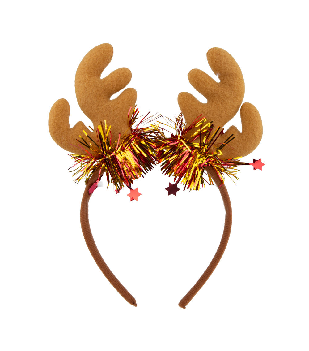 Christmas Sparkling Reindeer Headband – Assorted (1 pc)