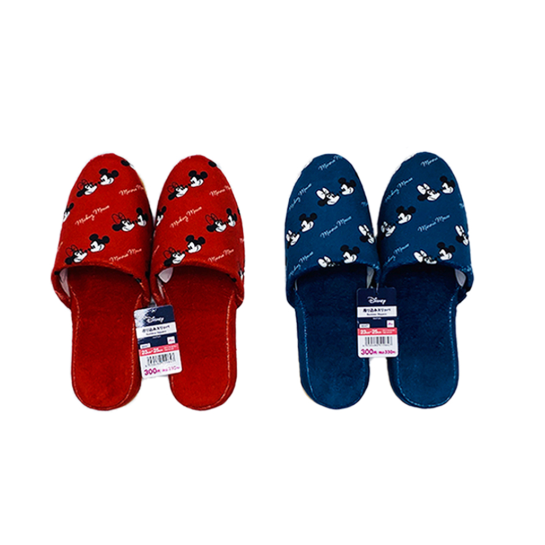 Mickey & Minnie Slippers, Assorted (1 pc)-US 5-7/EU 36-39.5