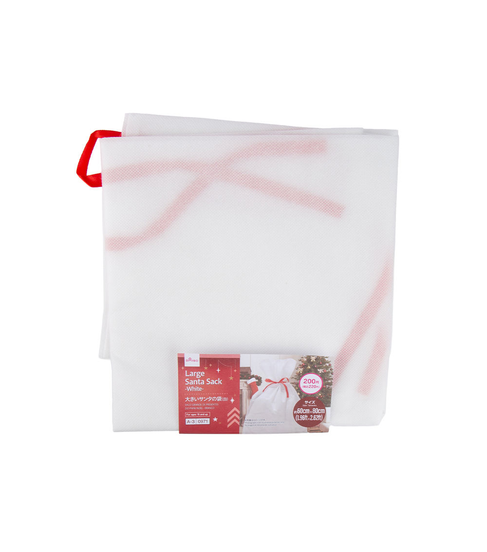 Christmas Large Santa Sack – White