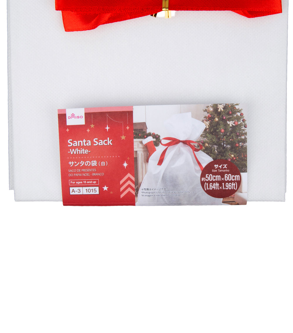 Christmas Santa Sack – White