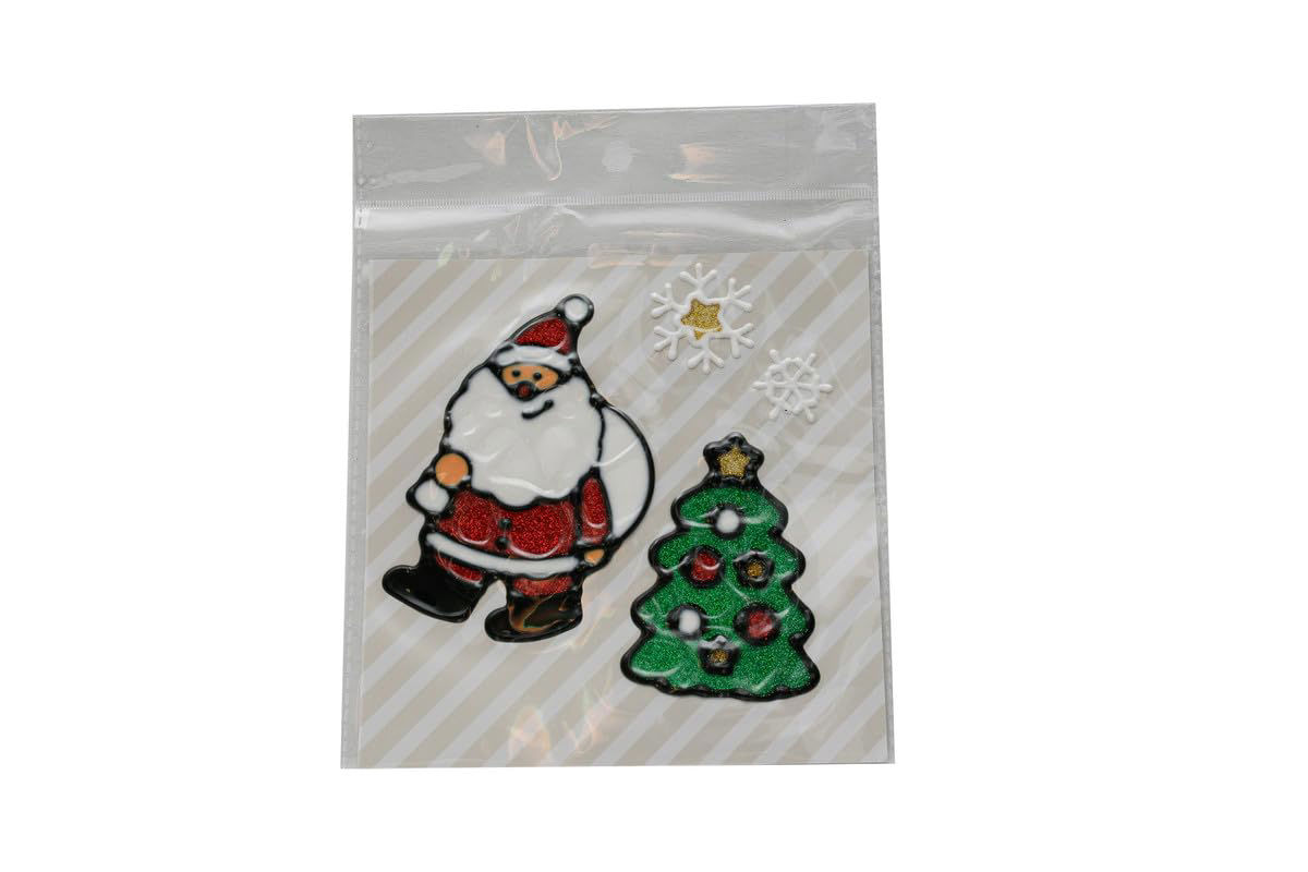 Christmas Holiday Gel Window Stickers