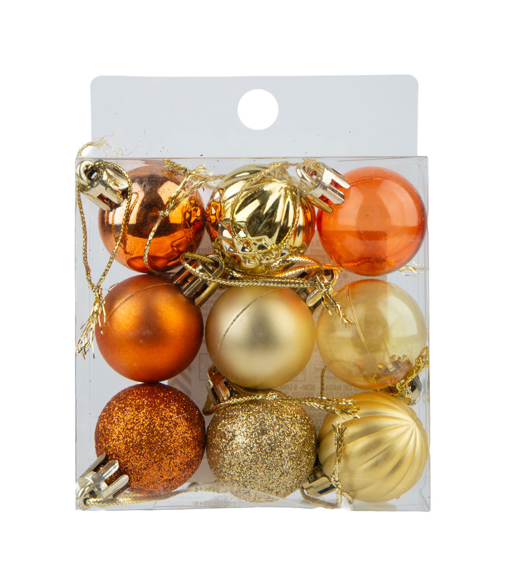 Christmas Mini Ornament Set of 9, (1.18in/3cm) – Assorted 1