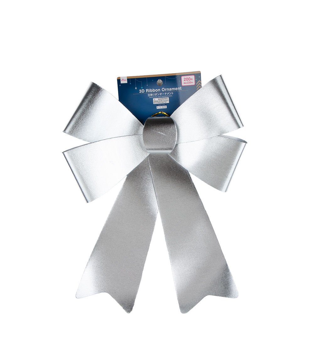 Christmas 3D Ribbon Ornament – Assorted (1 pc)