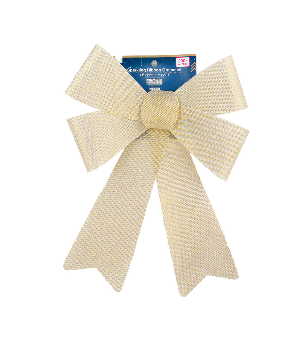 Christmas Sparkling Ribbon Ornament – Assorted (1 pc)