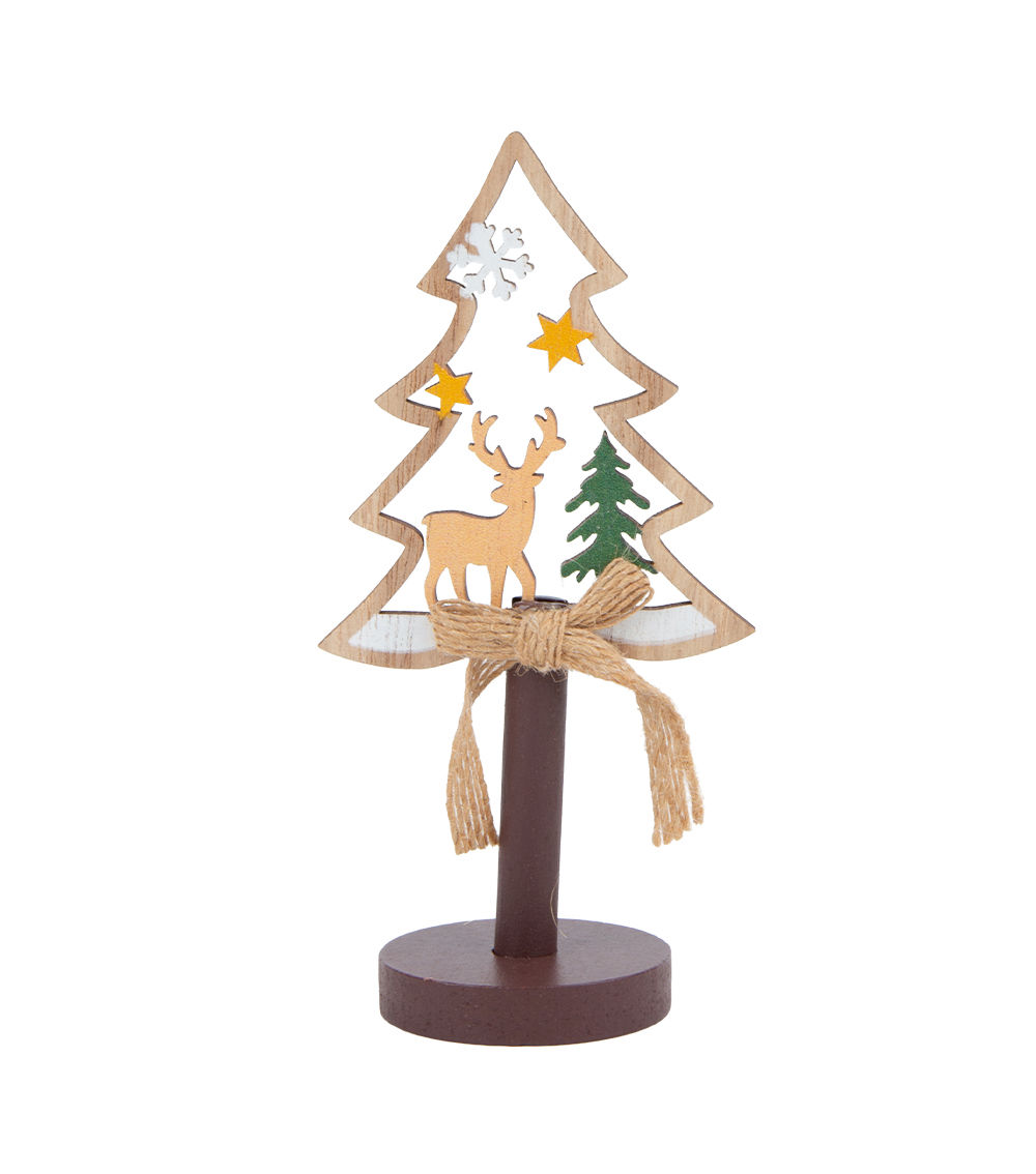 Christmas Wooden Mini Tree – Assorted (1 pc)