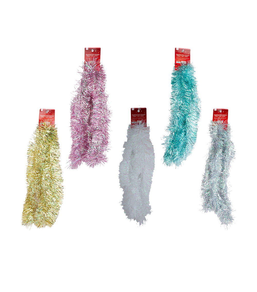 Christmas Sparkling Party Garland – 1.96 yd / 1.8 m – Color