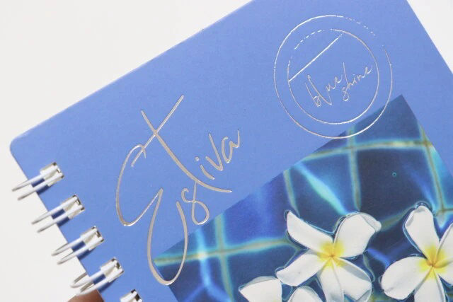 Korean-style flower ring notebook,A5-40sheets-Assorted 1 Pc