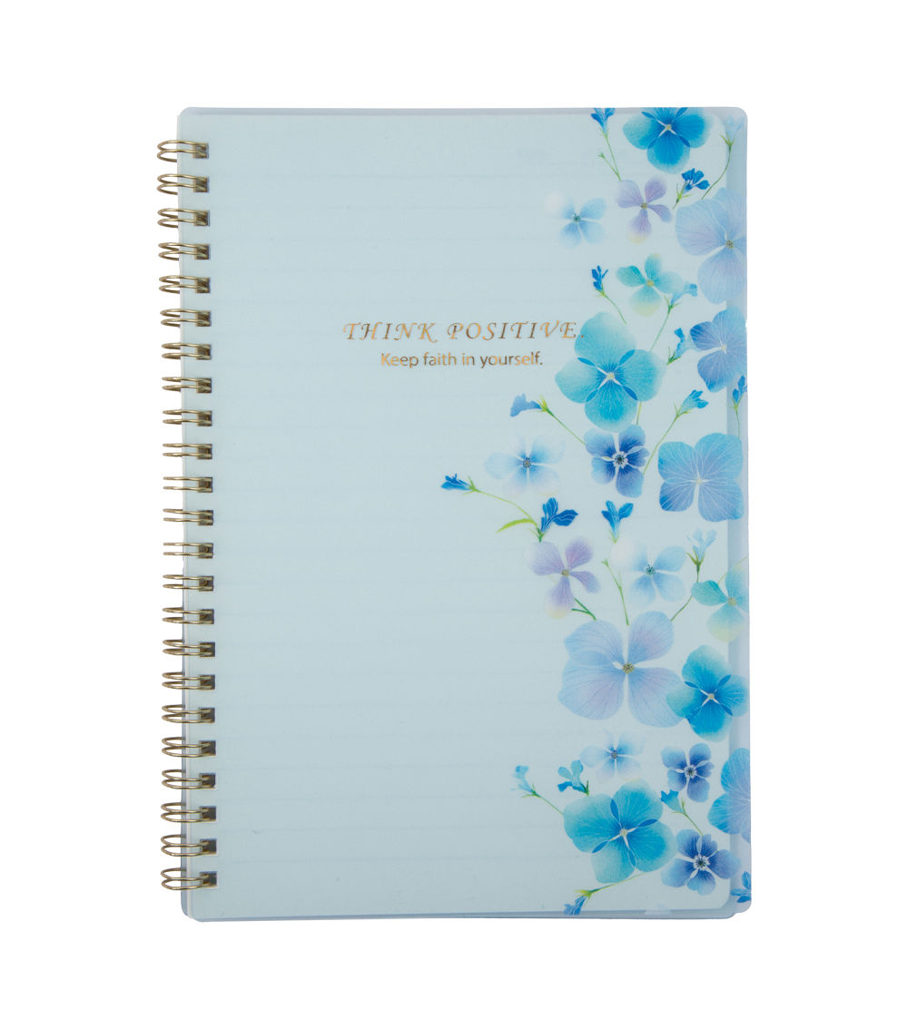 A5 Flower Design Spiral Notebook, Assorted (1 pc)