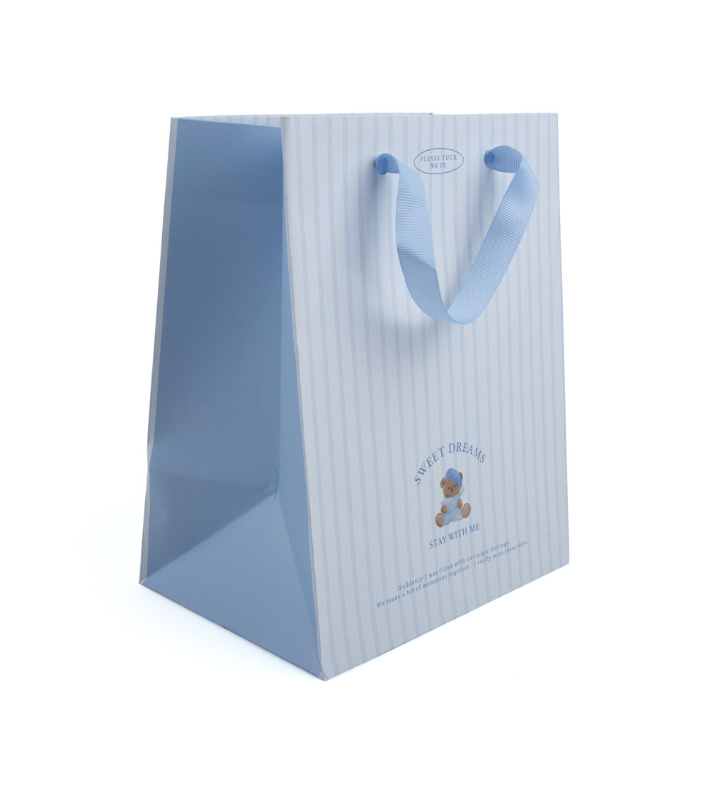 Sleepy Bear Paper Bag, Assorted (1 pc) - 18cm x 23cm x 13cm