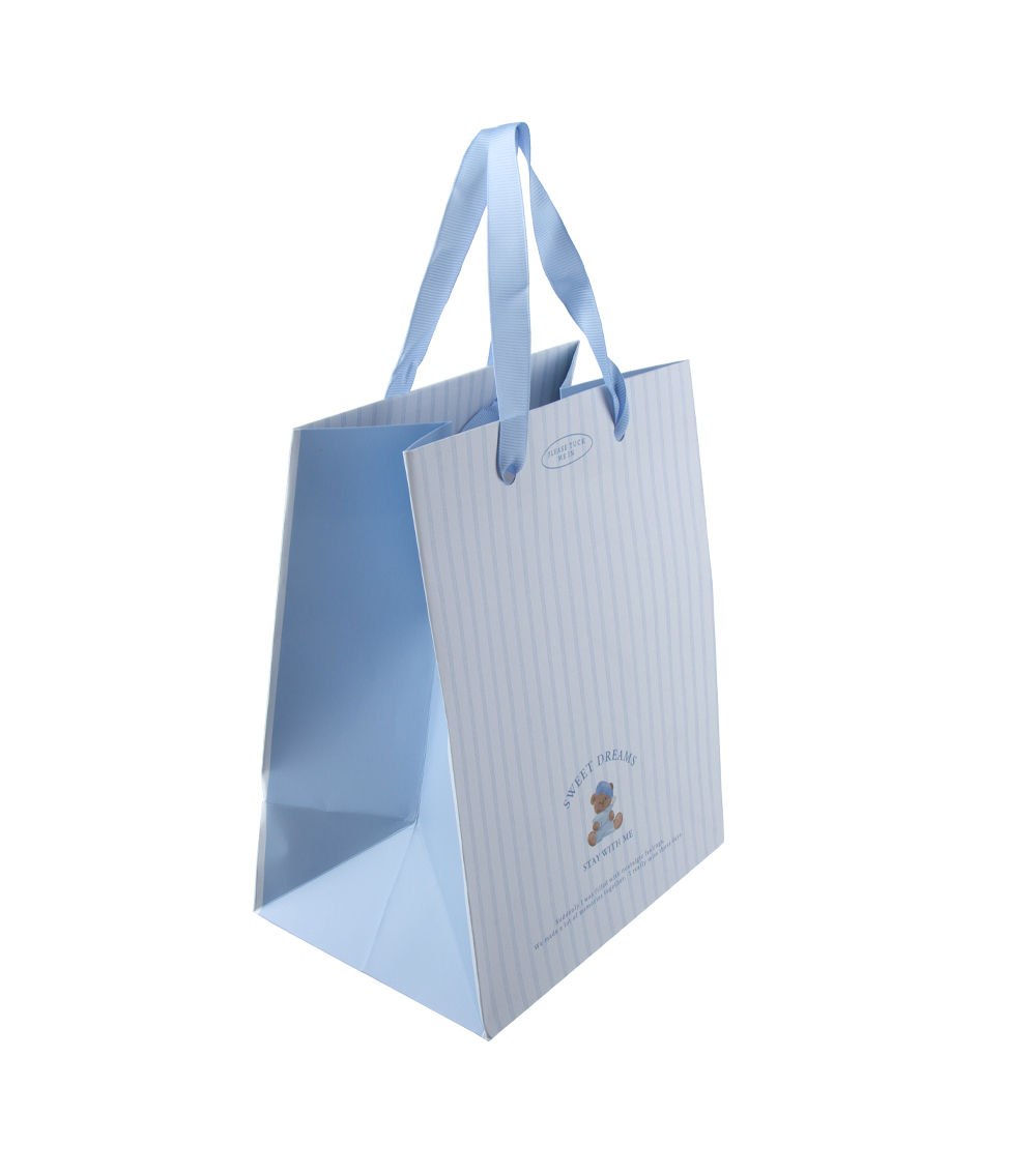 Sleepy Bear Paper Bag, Assorted (1 pc) - 18cm x 23cm x 13cm