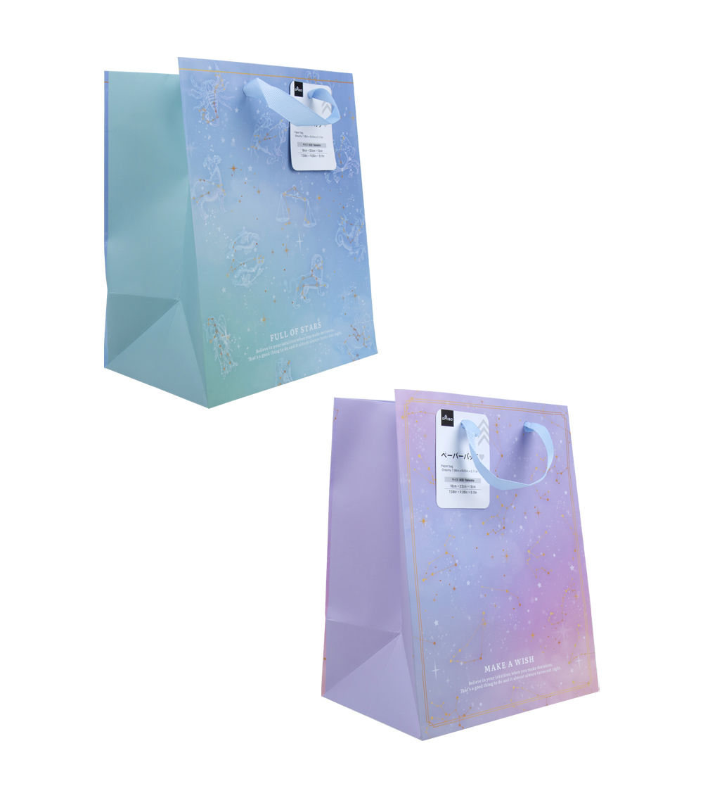 Dreamy Paper Bag, Assorted (1 pc) - 18cm x 23cm x 13cm