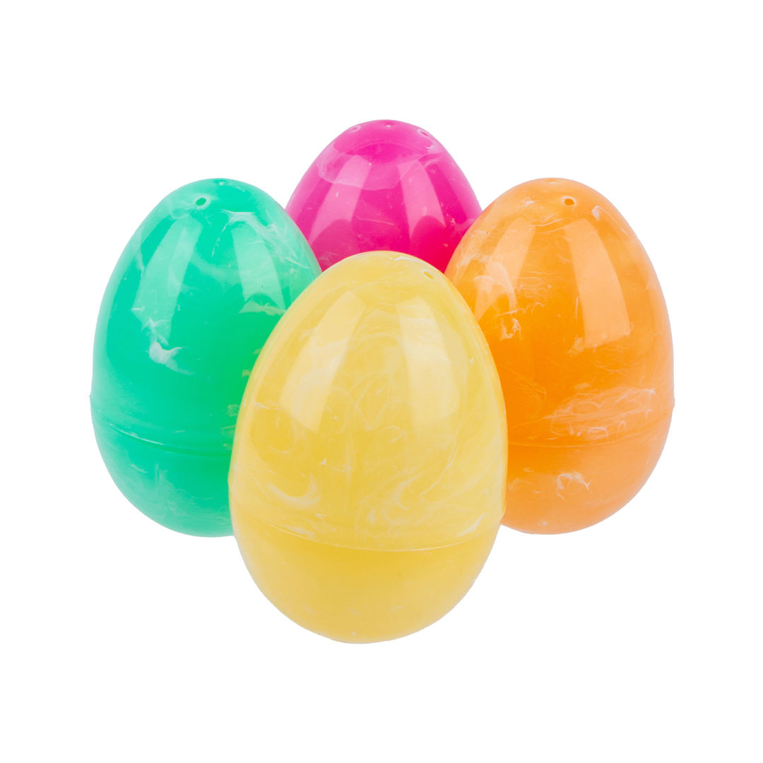 Easter Eggs – Marble Pattern, 8 cm, 4 pcs Decor Set