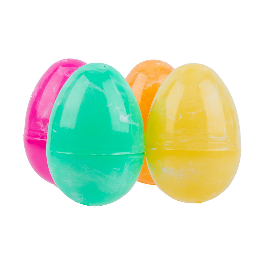 Easter Eggs – Marble Pattern, 8 cm, 4 pcs Decor Set