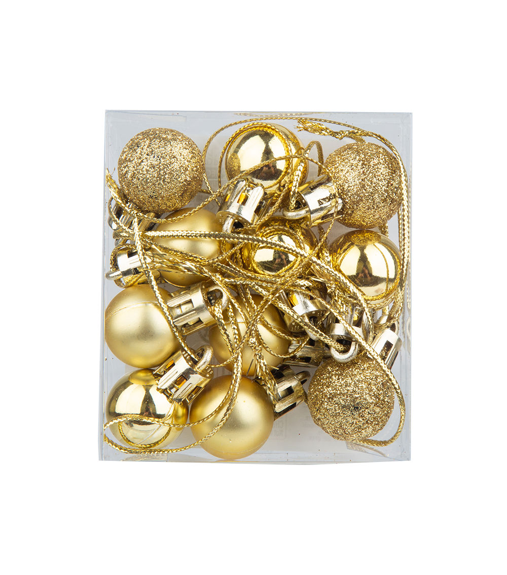 Christmas Ornament – 0.78 in / 2 cm, 10 pcs, Assorted (1 pc)