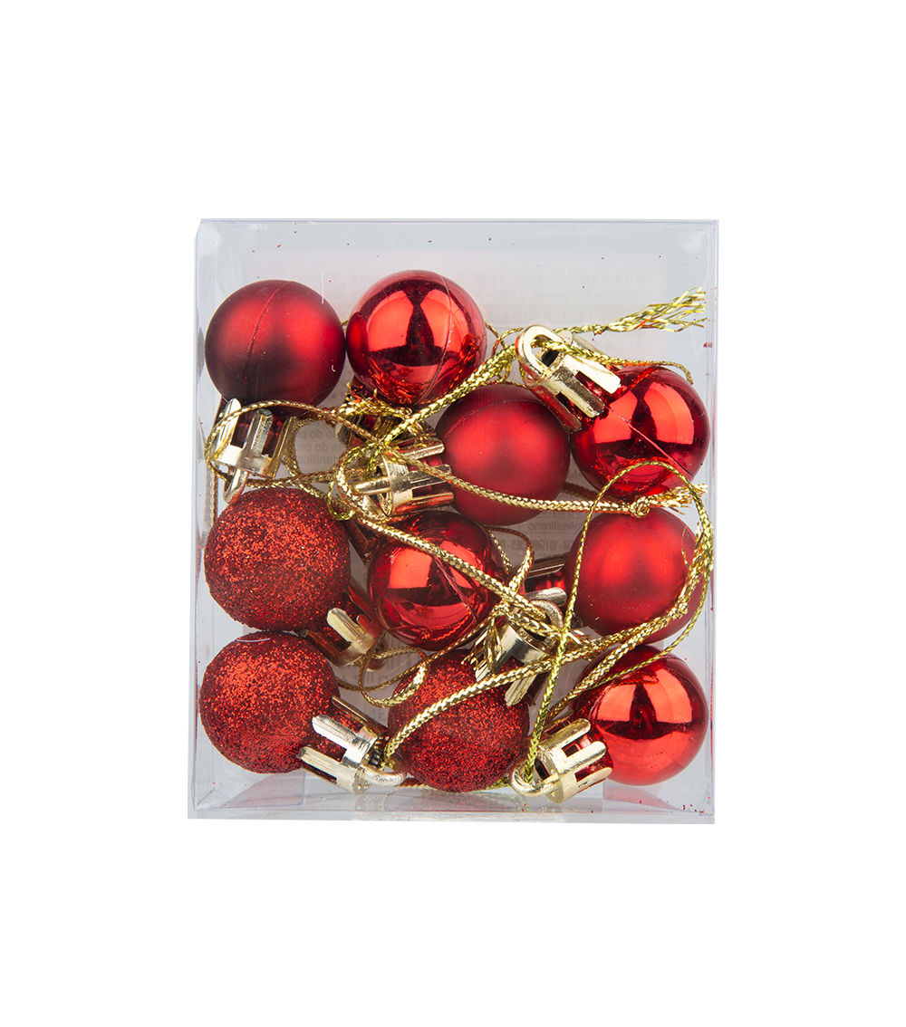 Christmas Ornament – 0.78 in / 2 cm, 10 pcs, Assorted (1 pc)