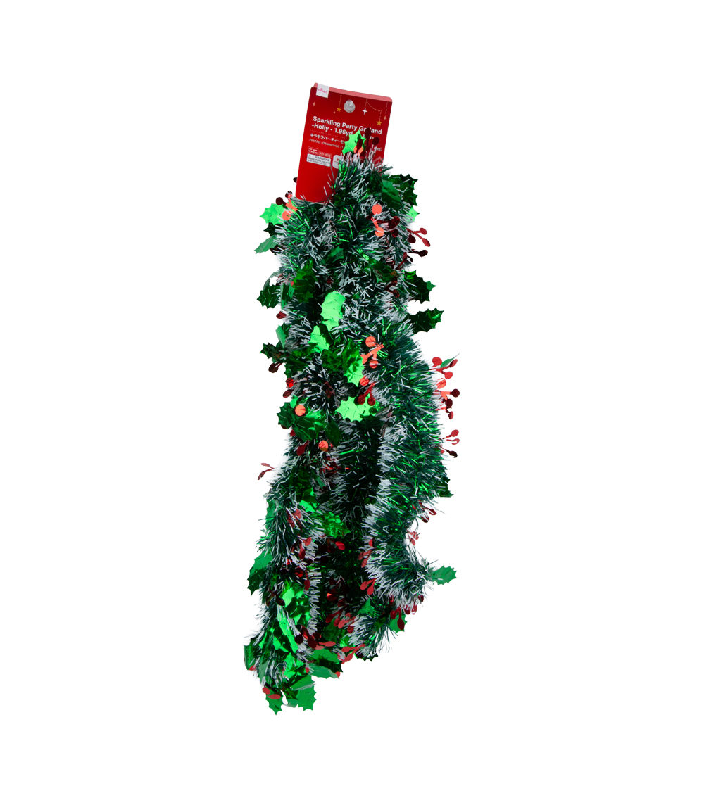 Sparkling Party Garland – Holly – (1.96 yd / 1.8 m)