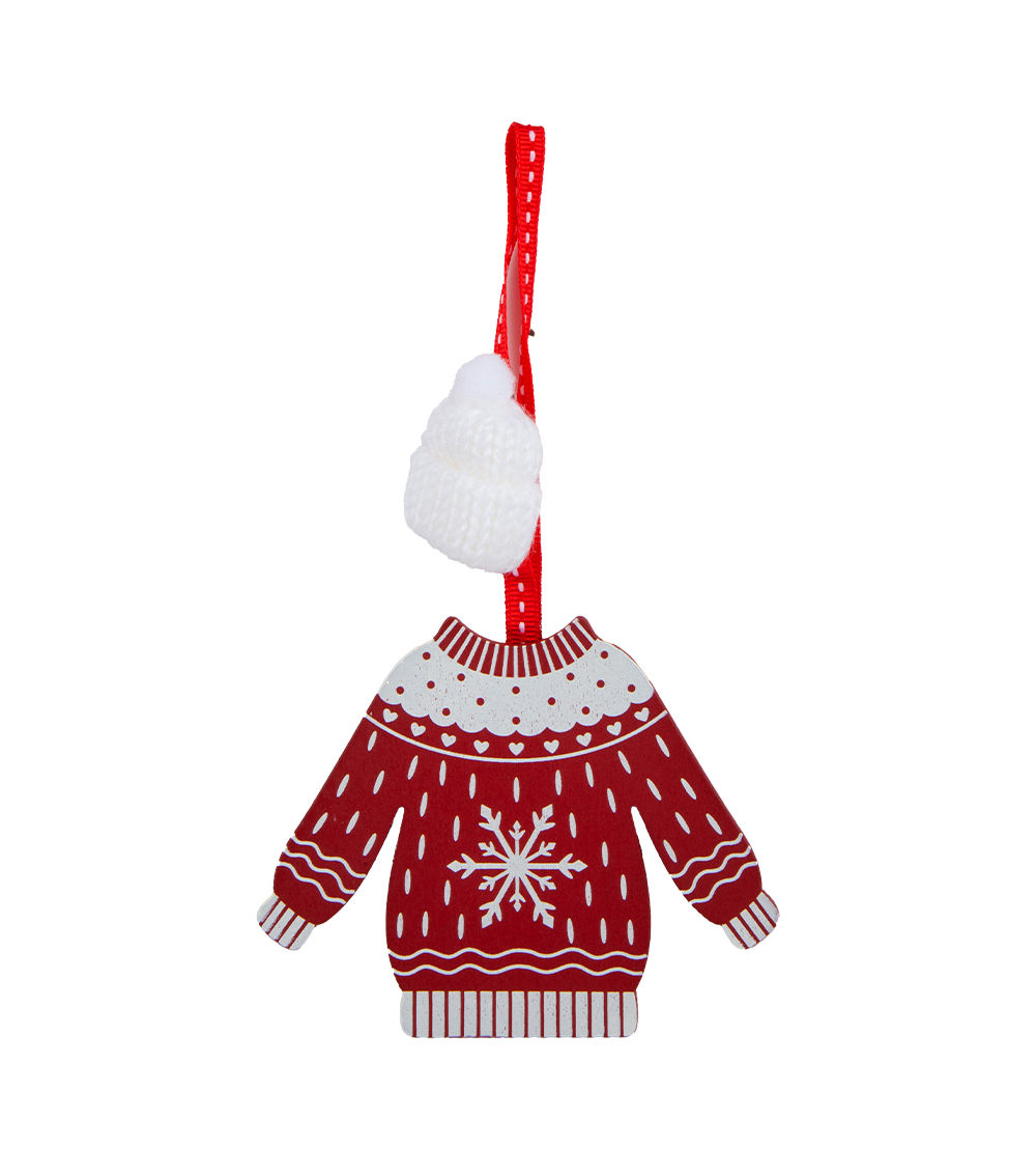 Wooden Ornament – Sweater – Assorted (1 pc)