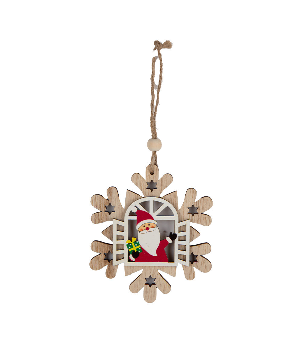 Wooden Ornament – Snow – Assorted (1 pc)