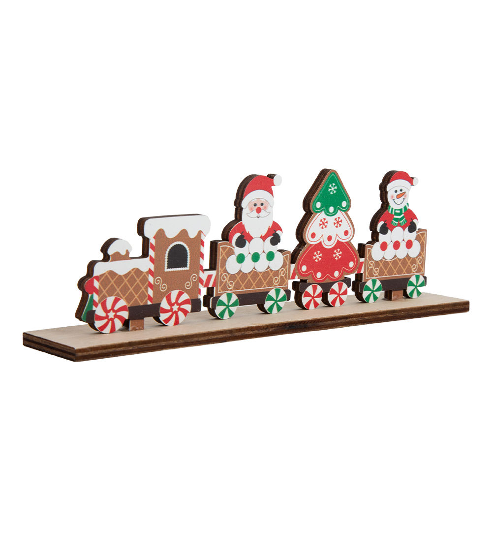 Wooden Standing Decoration – Sweets Train – Assorted (1 pc)