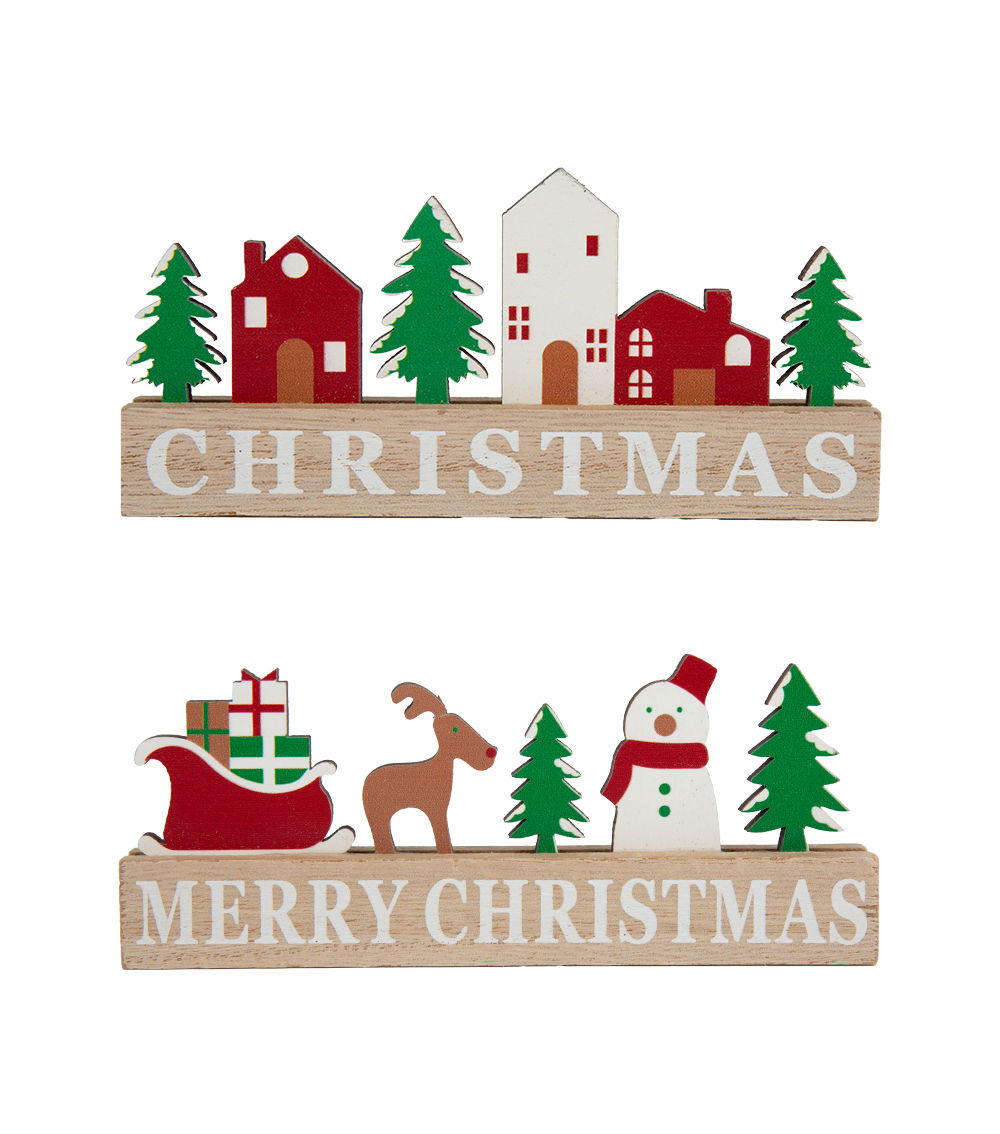 Wooden Standing Decoration – Basic – Assorted (1 pc)