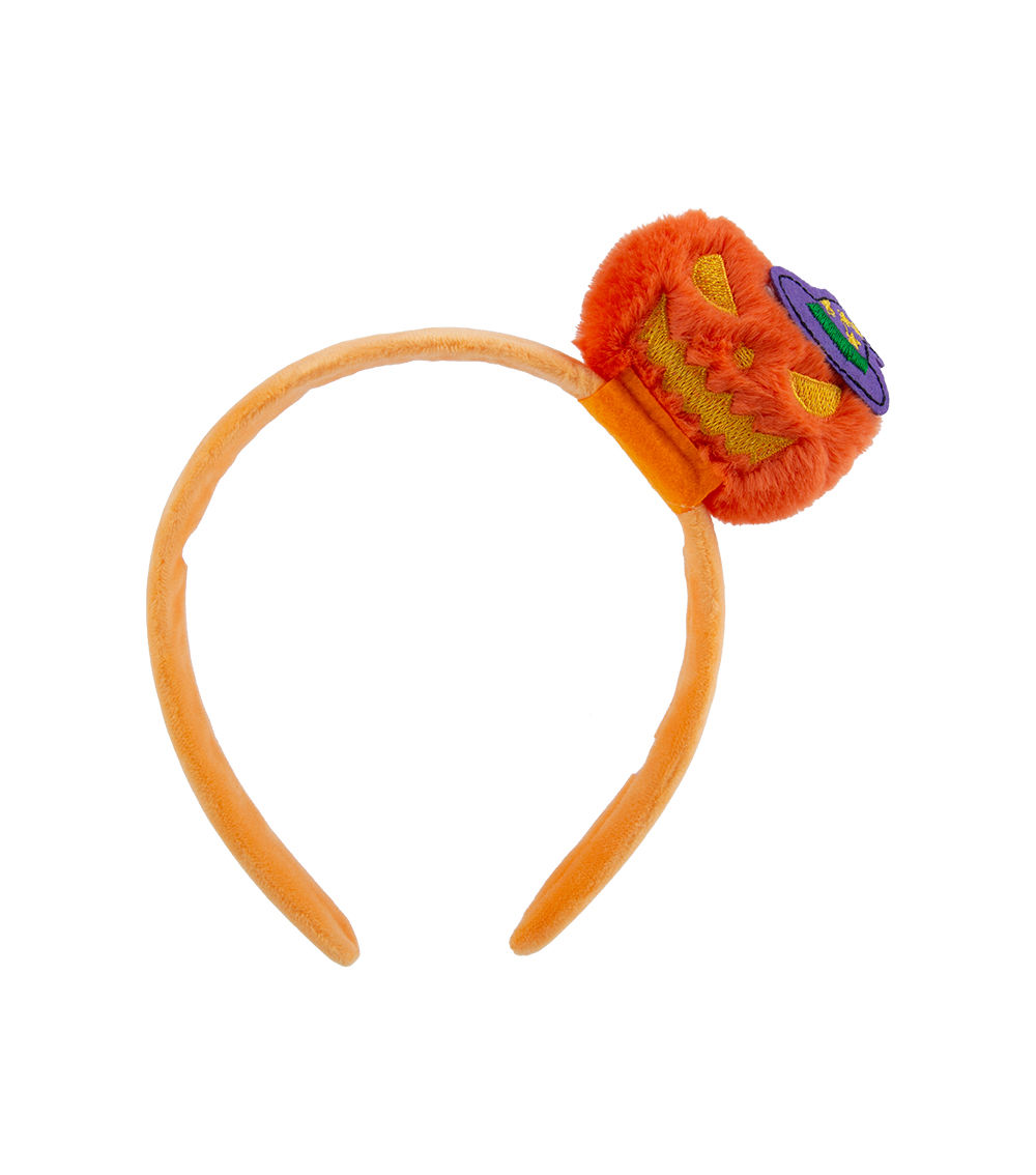 Halloween Headband – Pumpkin Ghost, Orange