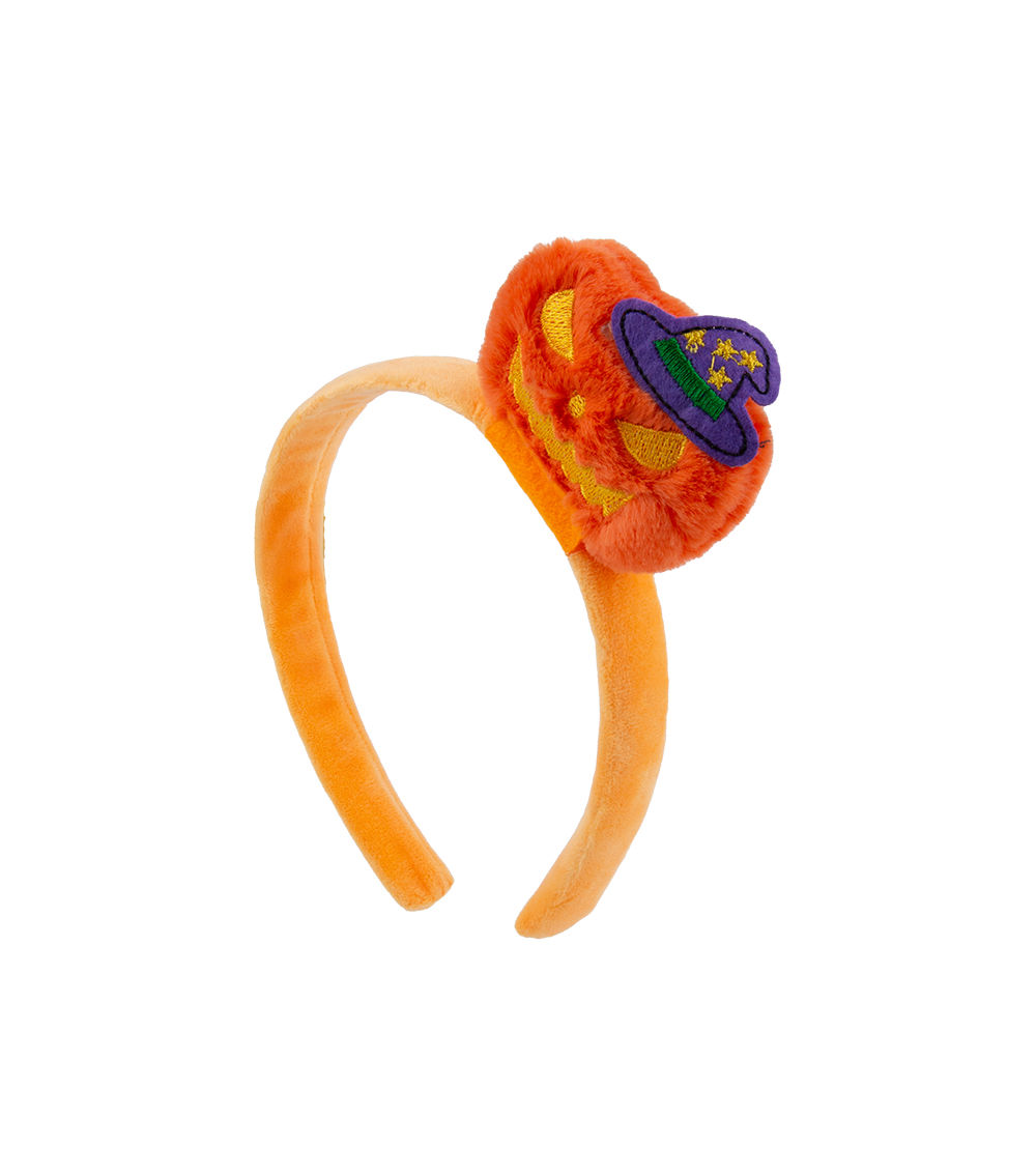 Halloween Headband – Pumpkin Ghost, Orange