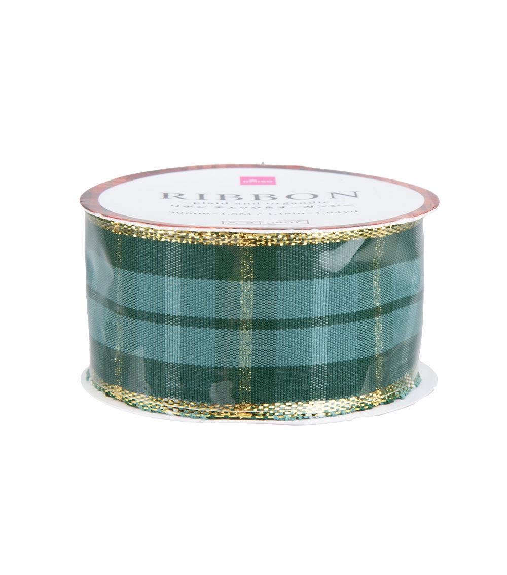 Ribbon – CF Plaid and Organdie, Assorted (1 pc)